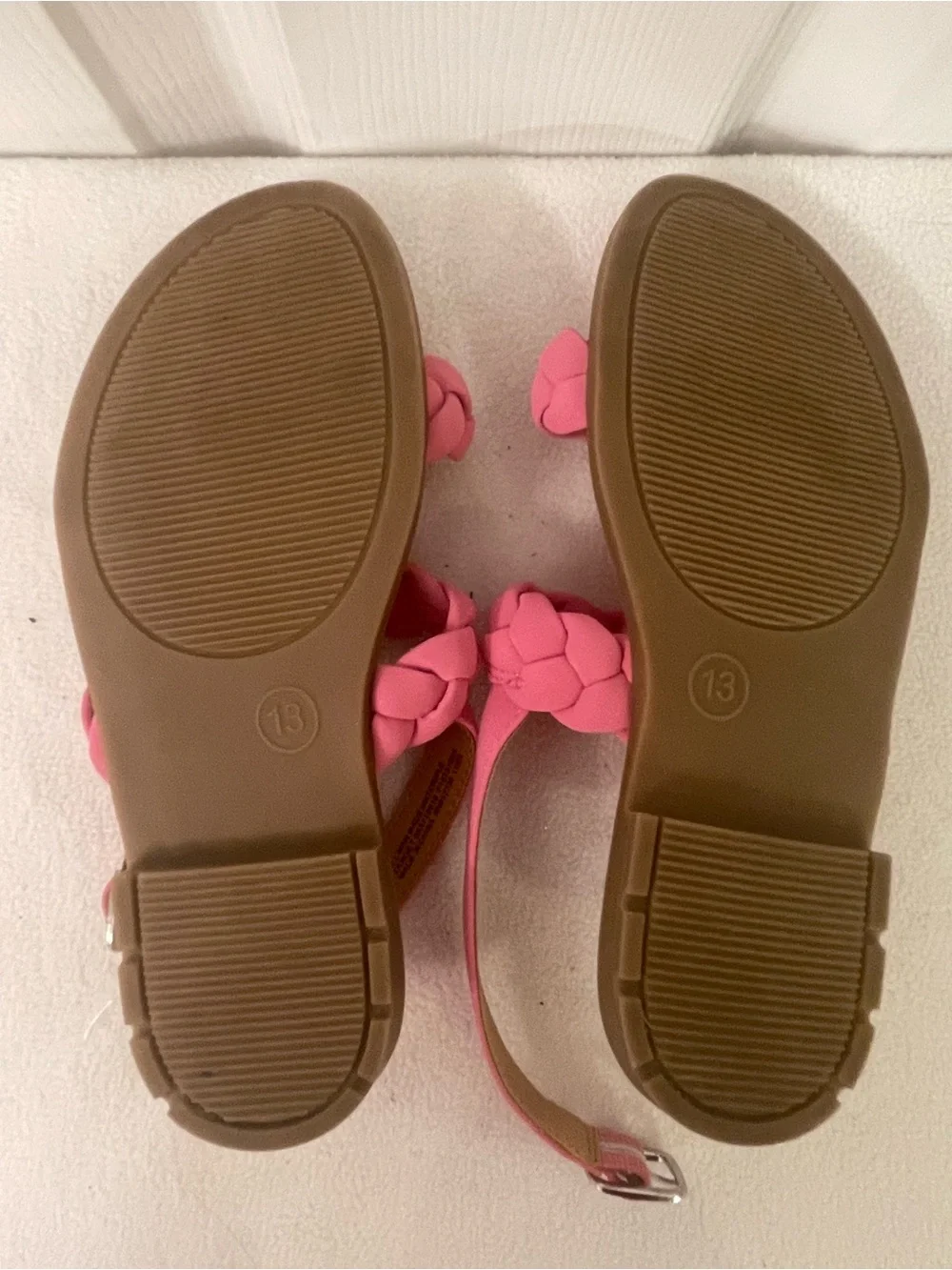 Cat & Jack Hot Pink Braided Strap Girls' Sandals